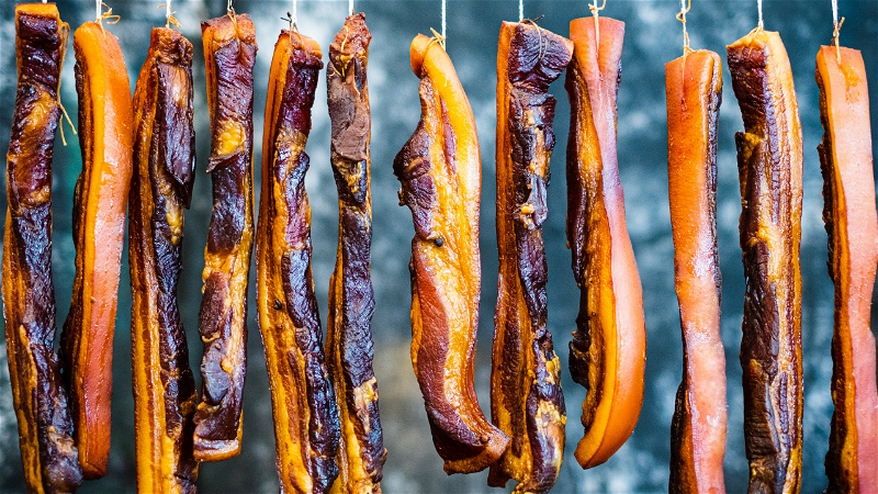 Authentic Naga Smoked Pork – Traditional Wood-Smoked Delicacy Free shipping ( 1kg)