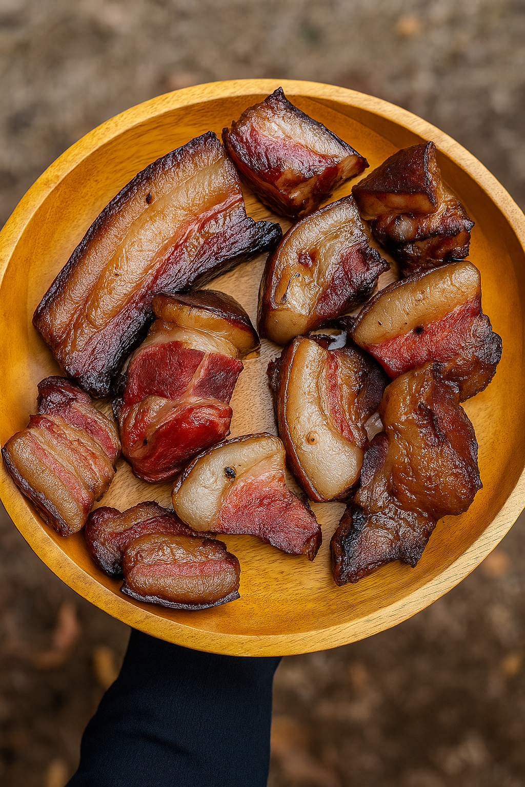 Authentic Naga Smoked Pork – Traditional Wood-Smoked Delicacy Free shipping ( 1kg)